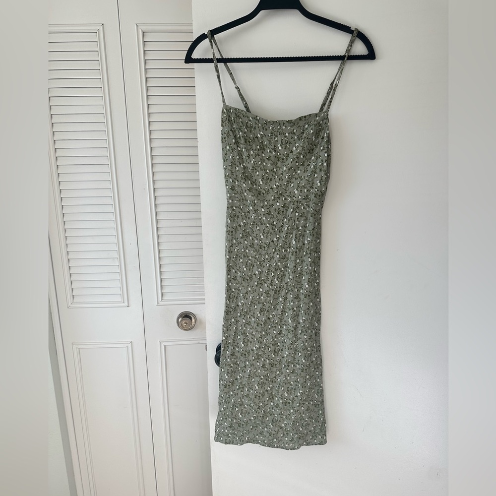 Reformation Afternoon Dress in Juniper
